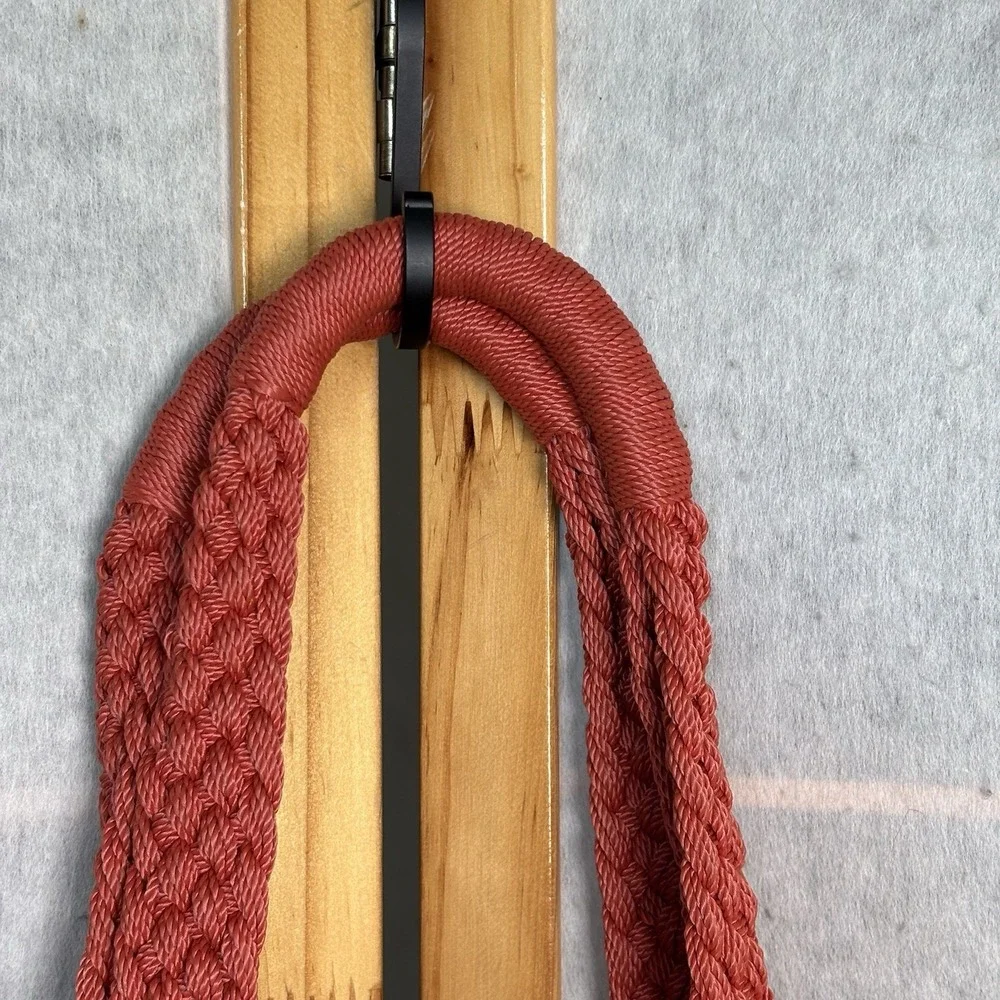 The Sak Red Orange Stripe Crochet/Handbag Purse‎ Beach Cruise Boho Y2K Woven